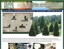 Tablet Screenshot of irishhillsrecreation.com